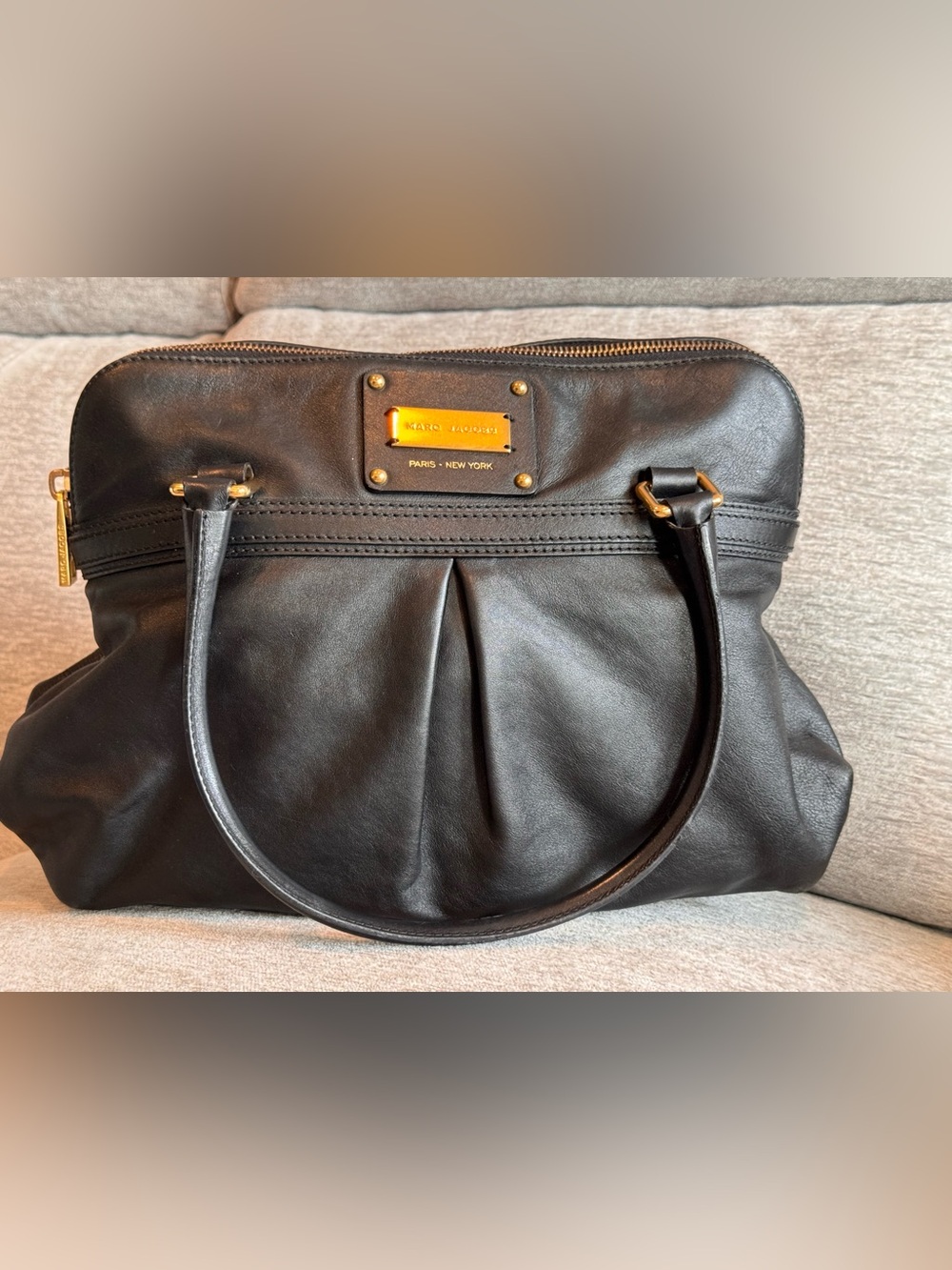 Vintage Marc Jacobs Palais Royal Jen Leather Satchel Bag - Black, Like New